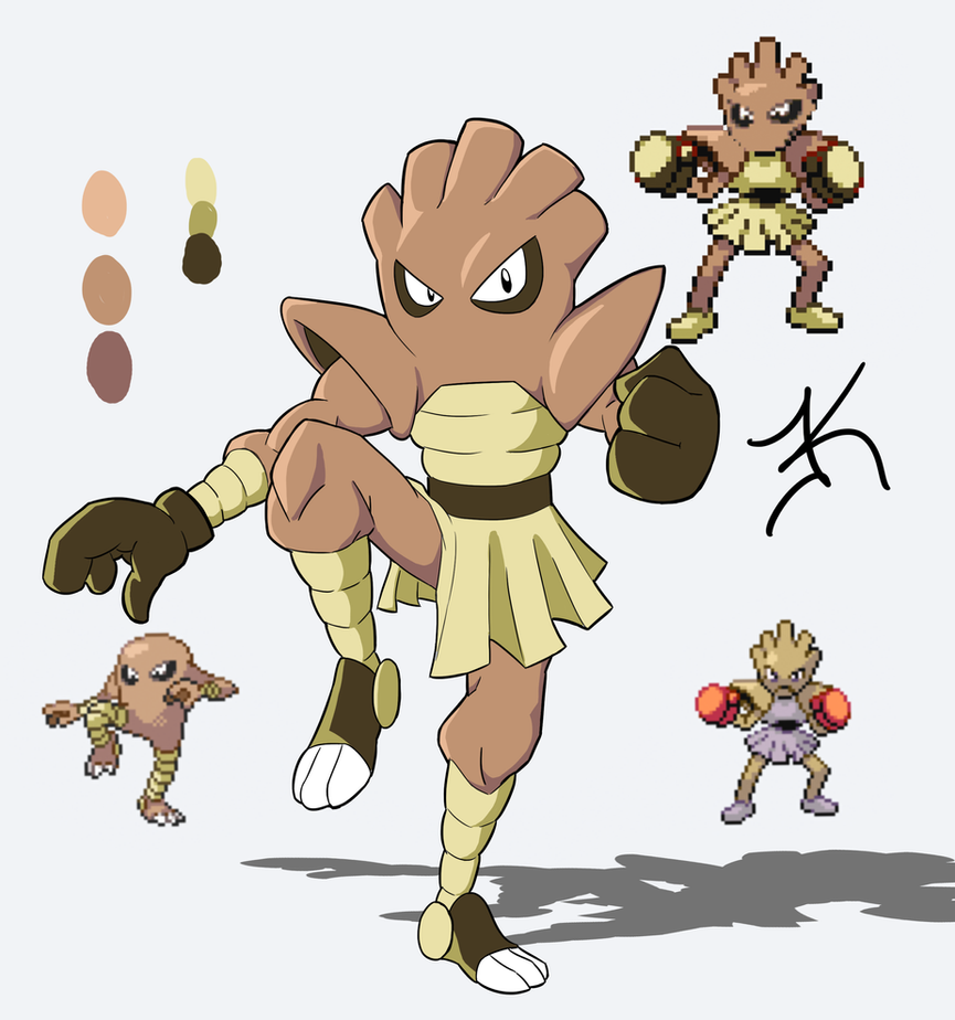 Lee Chan ( Hitmonlee x Hitmonchan ): pokemonfusion by Xyrau on